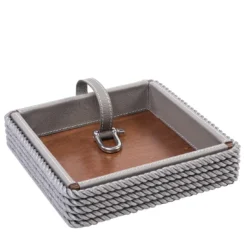 Portatovaglioli quadrato grigio