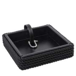 Portatovaglioli quadrato nero