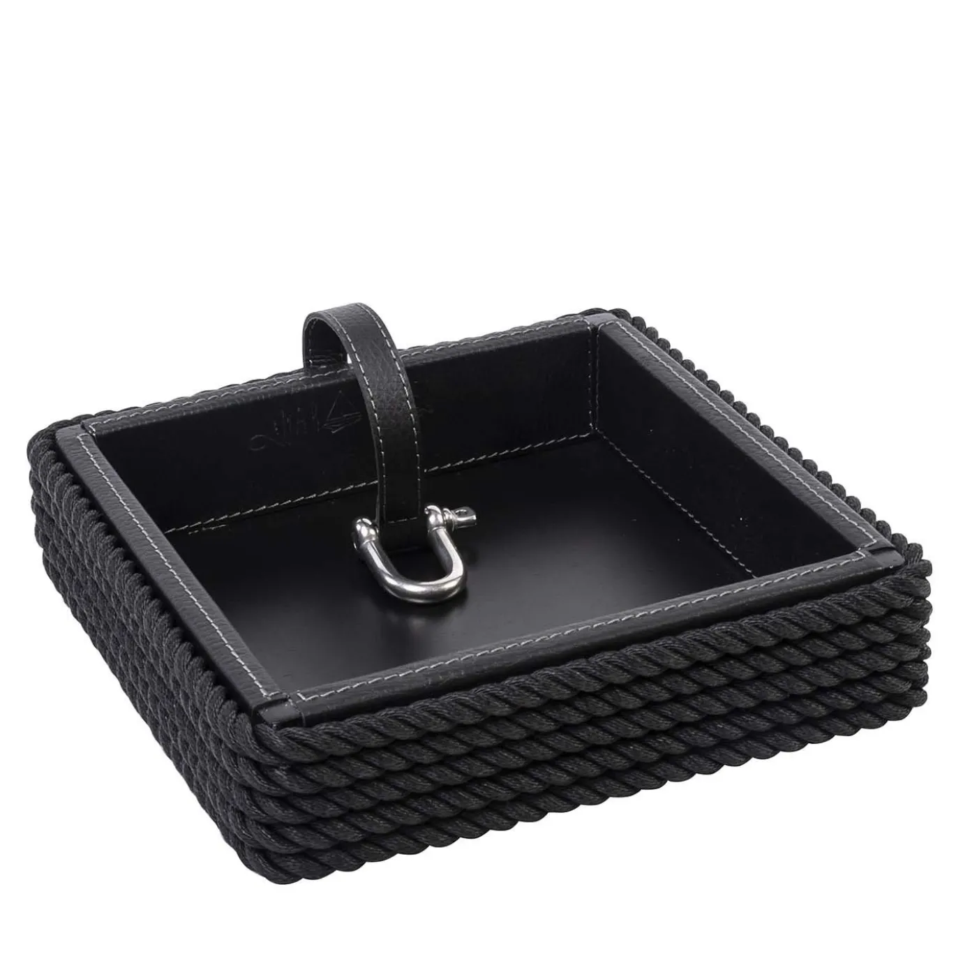 Portatovaglioli quadrato nero