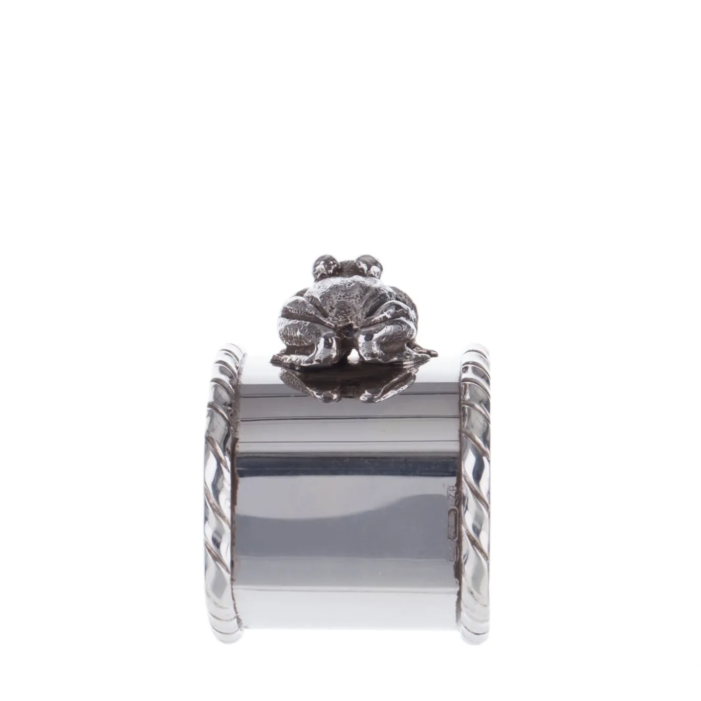 Portatovaglioli Rana in argento sterling