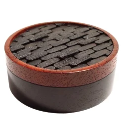 Portavaso Tessere in ebano e padauk