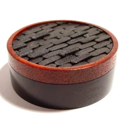 Portavaso Tessere in ebano e padauk