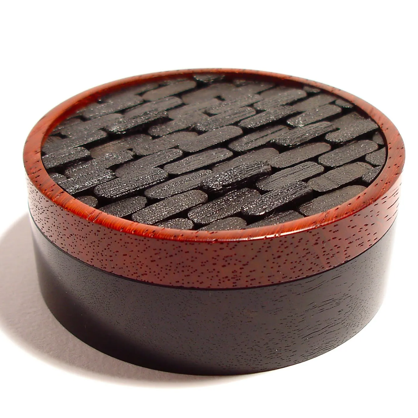 Portavaso Tessere in ebano e padauk