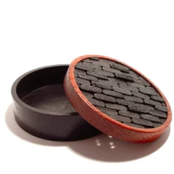 Portavaso Tessere in ebano e padauk