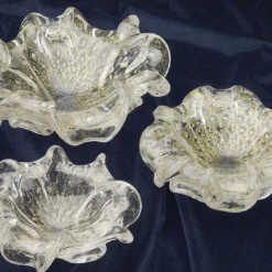 Posacenere Aura in cristallo e oro