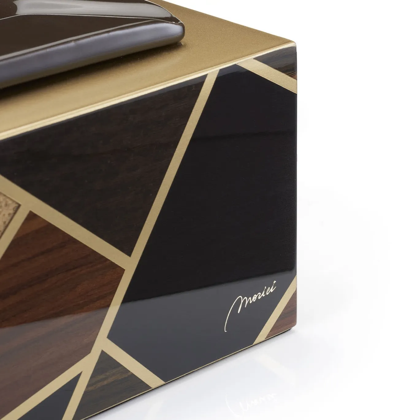 Posacenere in legno Tellux Vulcano Brown