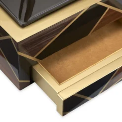 Posacenere in legno Tellux Vulcano Brown