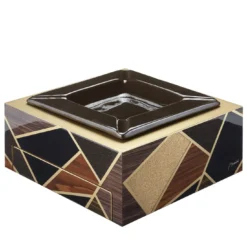 Posacenere in legno Tellux Vulcano Brown