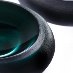 Posacenere Iride Sand Verde smeraldo di Federico Peri