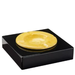 Posacenere Roma nero e giallo #1