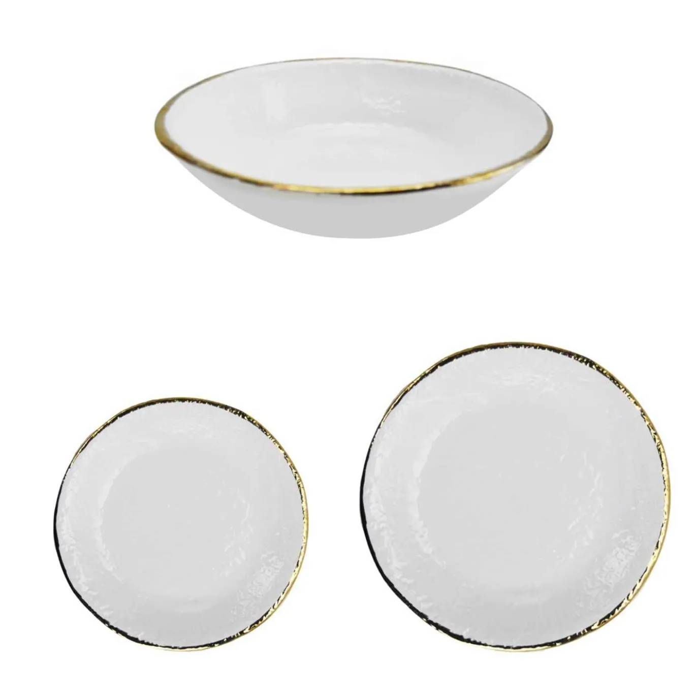 Preta Oro Latte Set di piatti da pranzo per 6 persone
