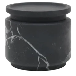 Pyxis Piccolo vaso di marquina nera di Ivan Colominas
