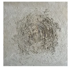 Quadro Materico Cerci Bianchi in resina