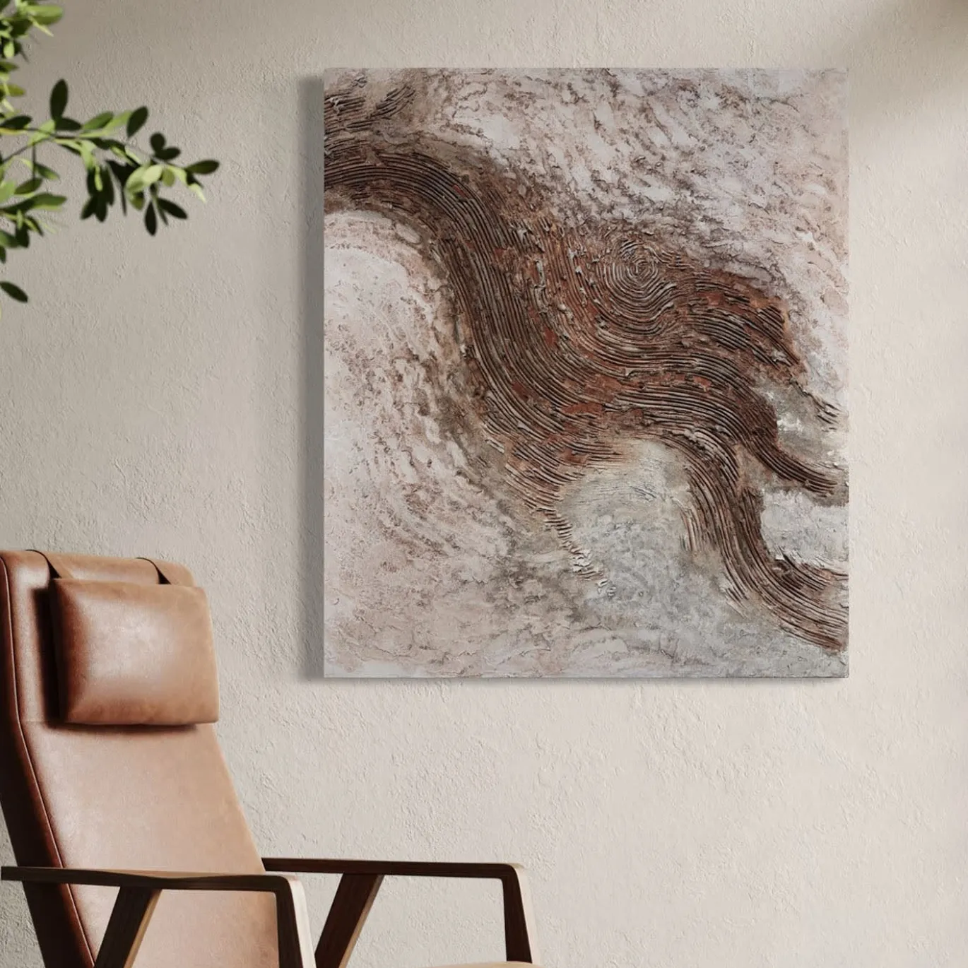 Quadro Materico Minerali in resina