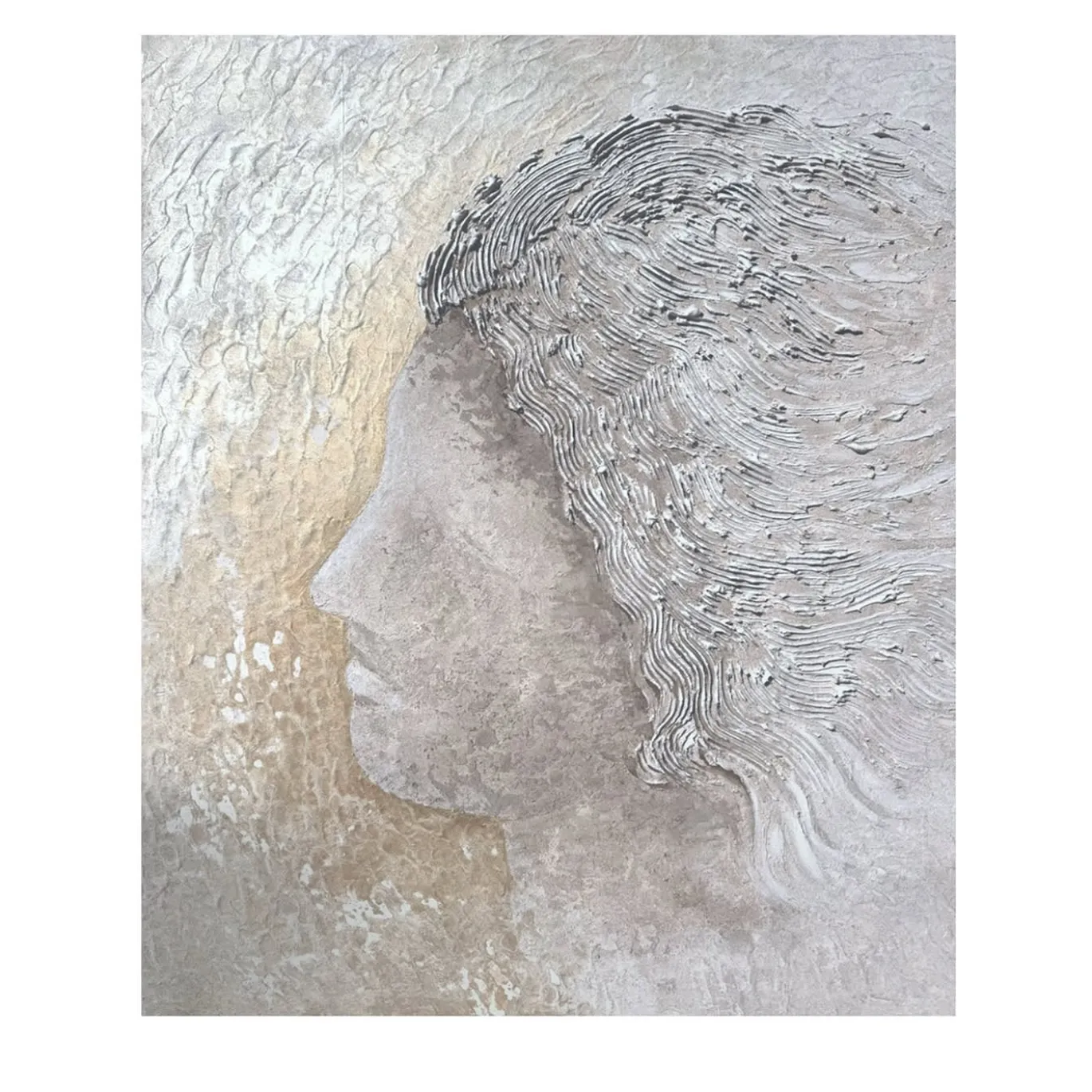 Quadro Materico Minerva in resina