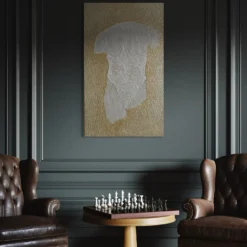Quadro Materico The Golden Age in resina