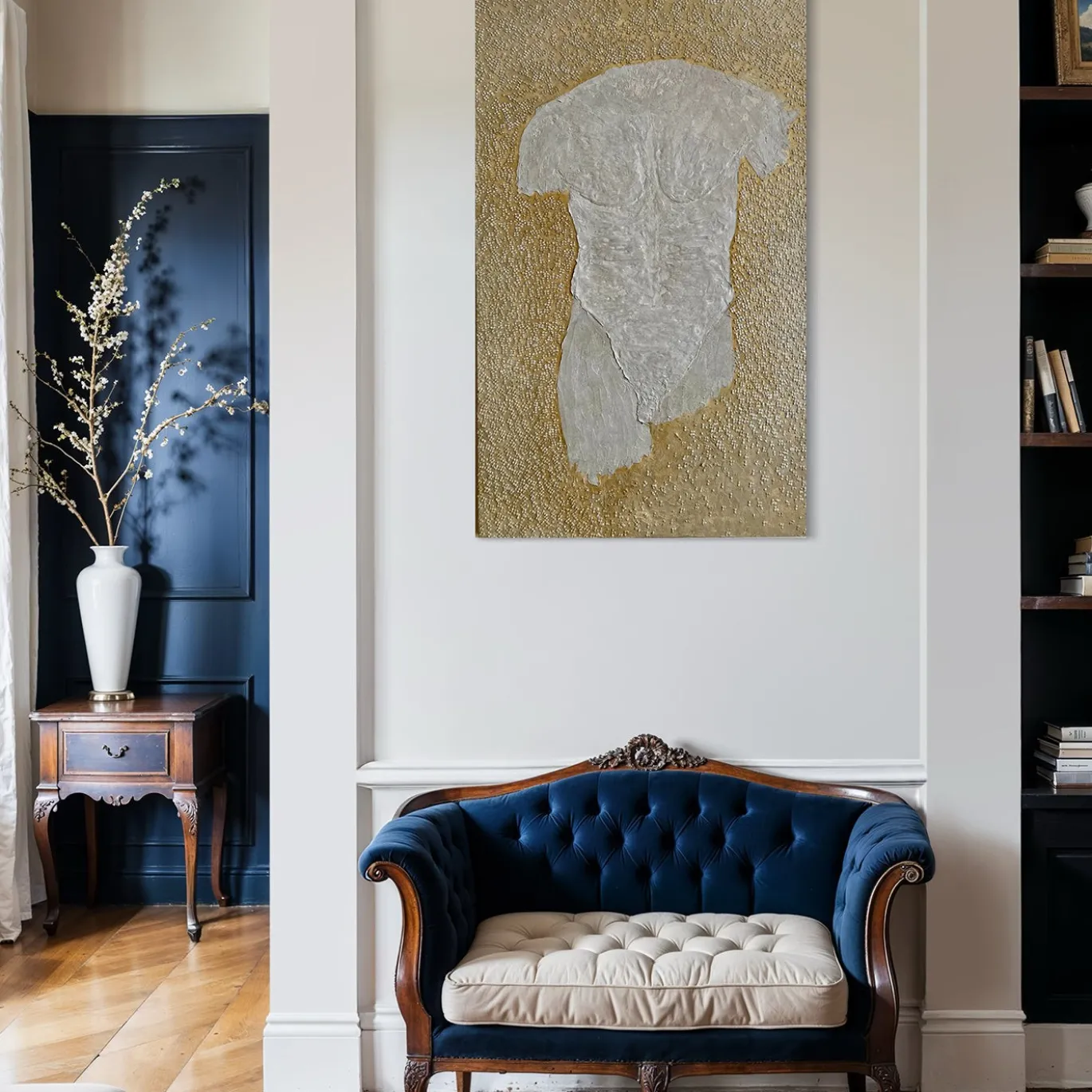 Quadro Materico The Golden Age in resina