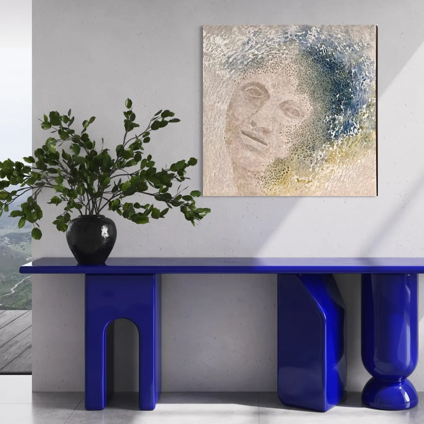 Quadro Materico Uscita di Venere in resina
