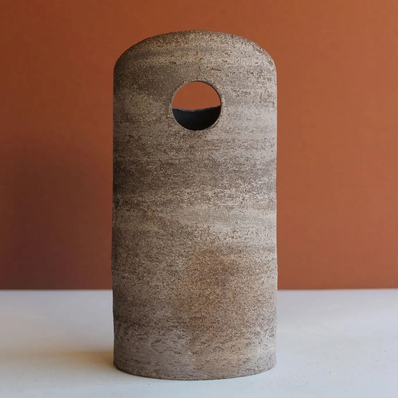 Raffreddatore per vino in ceramica grigio scuro #1