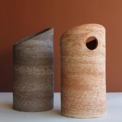 Raffreddatore per vino in ceramica grigio scuro #1
