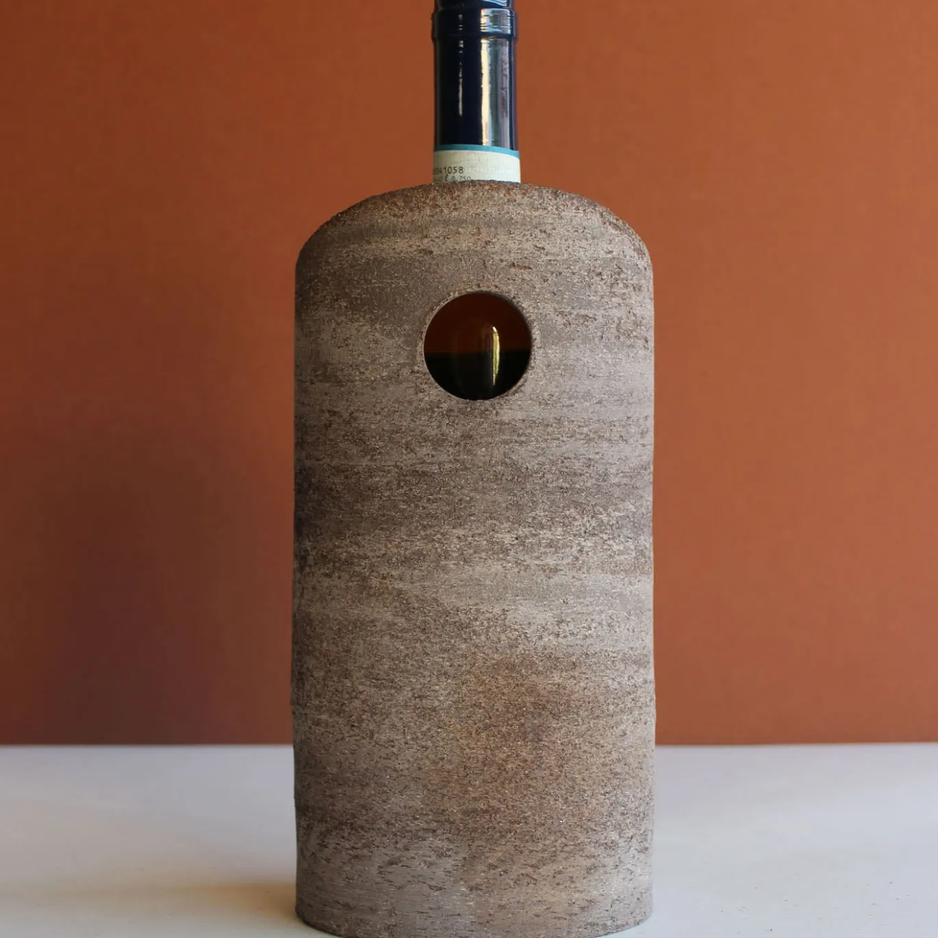 Raffreddatore per vino in ceramica grigio scuro #1