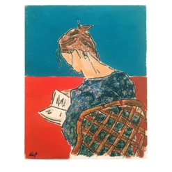 Ragazza che legge Pittura