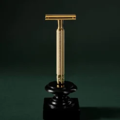 Rasoio di sicurezza cromato placcato oro