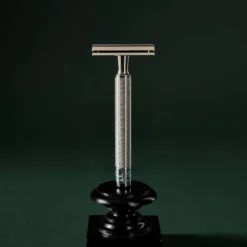 Rasoio di sicurezza cromato platinato