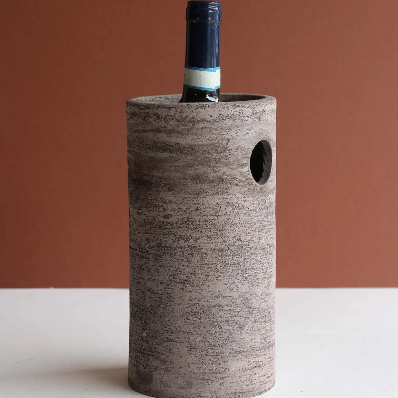 Refrigeratore per vino in ceramica grigio scuro #2