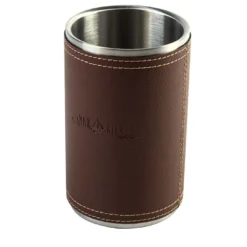 Refrigeratore per vino in metallo marrone