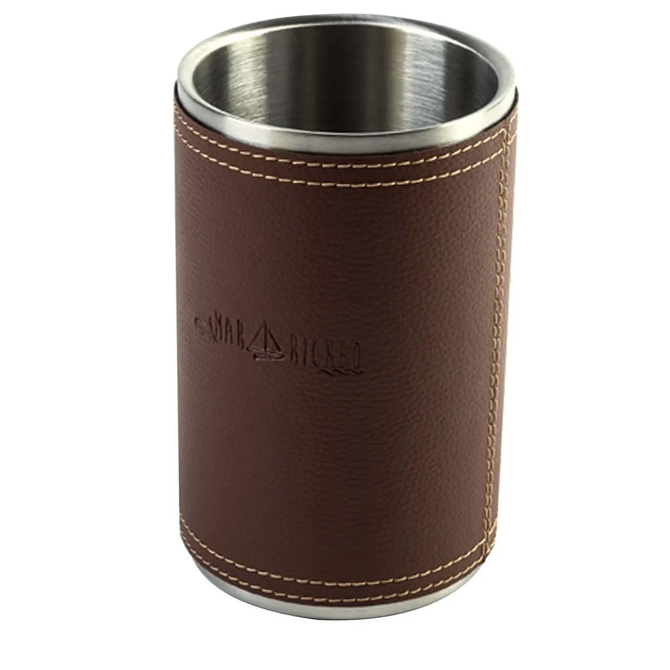 Refrigeratore per vino in metallo marrone