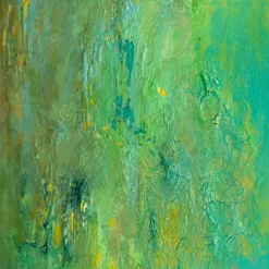 Rinascita Verde Dipinto Astratto di Giuseppe Caiafa