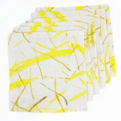 Roman breeze Set di 6 tovaglioli da cocktail in lino e cotone