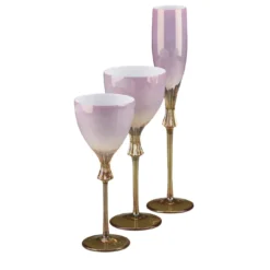 Rosa Set di 6 bicchieri misti rosa