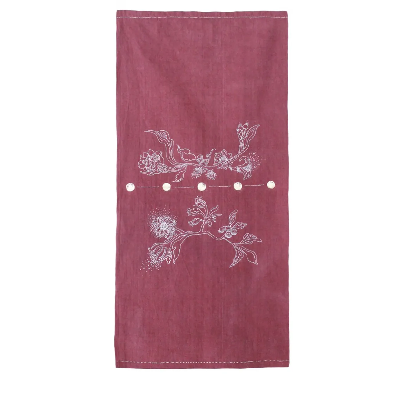 Runner da Tavola in Lino con Pois Oro – Collezione Ninfa dei Fiori