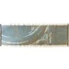 Runner Double Face Borromi in Mocha Mousse e Alga Verde Blu