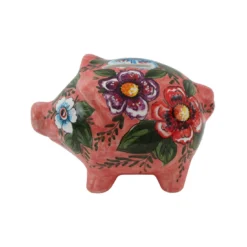 Salvadanaio Scatola Grande in Ceramica Rosa