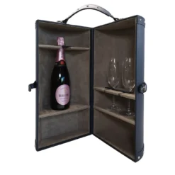 Scatola da vino in pelle Portmanteau