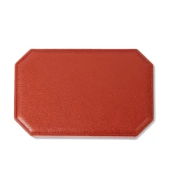 Scatola Del Monte 25 in Legno e Pelle Rosso Persiano