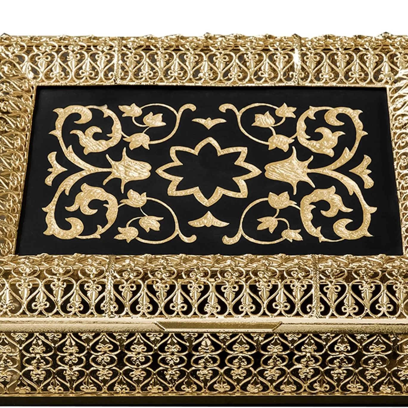 Scatola di lusso con cerniera in oro