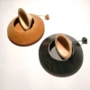 Scatola Iconi conica in rovere nero e acero