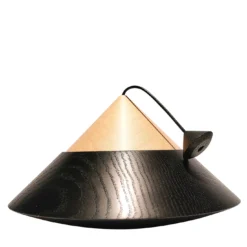 Scatola Iconi conica in rovere nero e acero