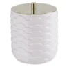 SCATOLA IN COTONE PAVONE - BIANCO