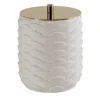 SCATOLA IN COTONE PAVONE - BIANCO #2
