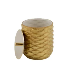 SCATOLA IN COTONE PAVONE - ORO