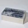 Scatola in ottone di quarzo blu