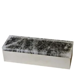 Scatola in ottone di quarzo verde scuro