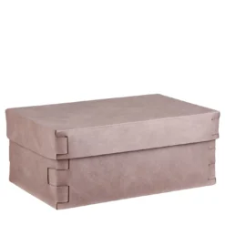 Scatola in pelle Snob color Ash Rose