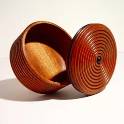 Scatola in sapele ed ebano con coperchio #2