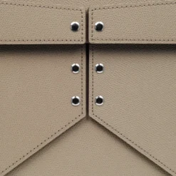 Scatola Origami in pelle taupe